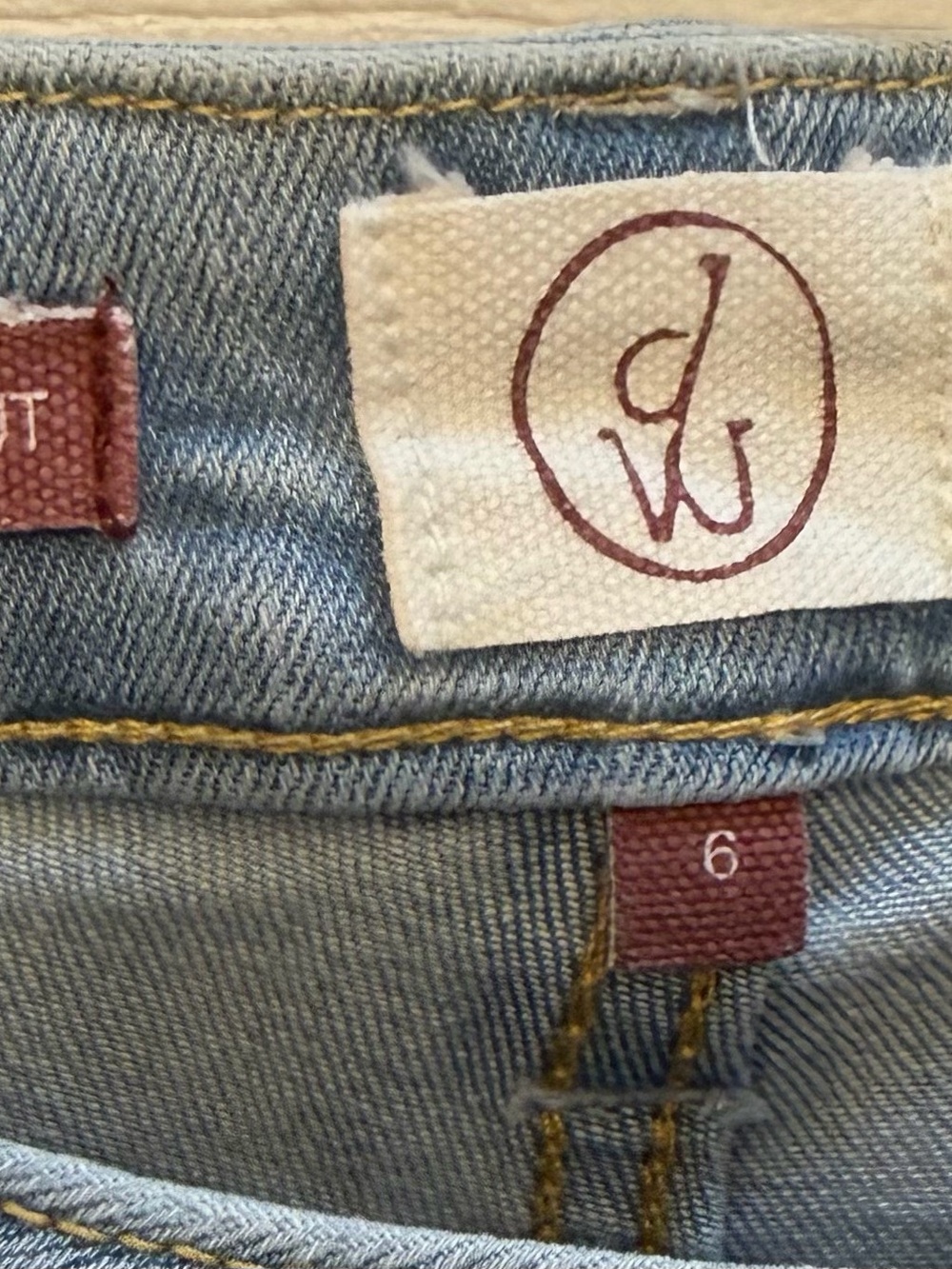 DRIFTWOOD Light Blue Daisy and Bumble Bee Embroidered Boot Cut Jeans - Picture 6 of 7